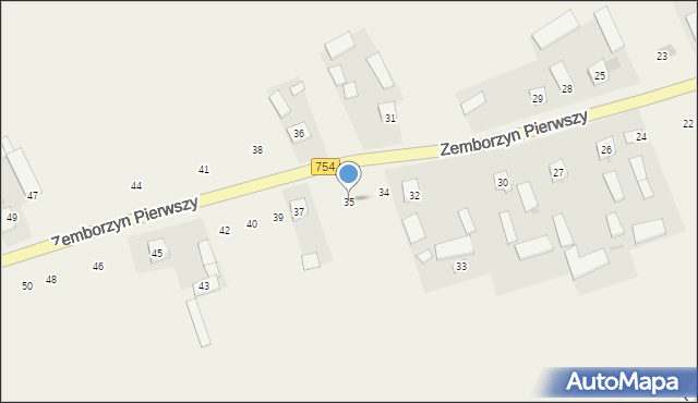 Zemborzyn Pierwszy, Zemborzyn Pierwszy, 35, mapa Zemborzyn Pierwszy