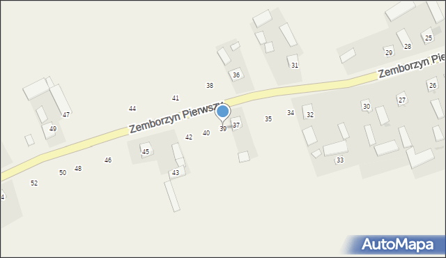 Zemborzyn Pierwszy, Zemborzyn Pierwszy, 39, mapa Zemborzyn Pierwszy