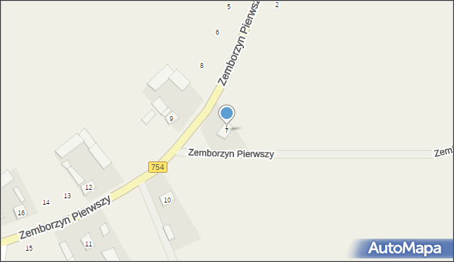 Zemborzyn Pierwszy, Zemborzyn Pierwszy, 7, mapa Zemborzyn Pierwszy