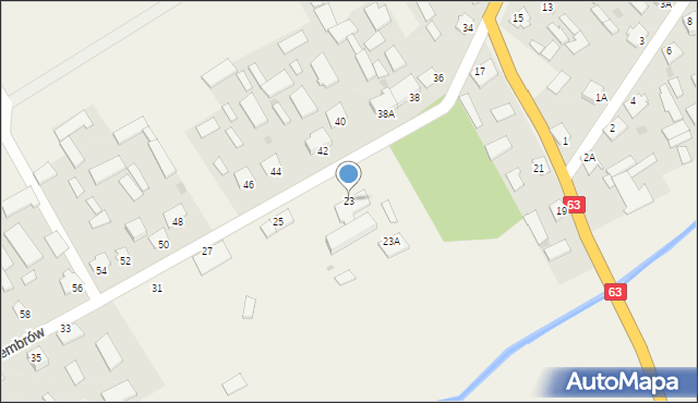 Zembrów, Zembrów, 23, mapa Zembrów