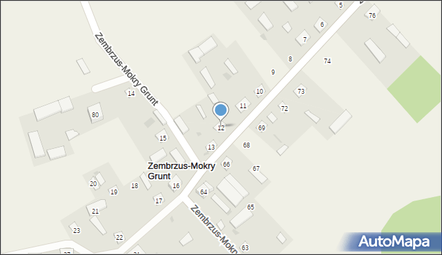 Zembrzus-Mokry Grunt, Zembrzus-Mokry Grunt, 12, mapa Zembrzus-Mokry Grunt