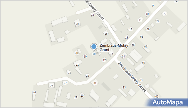Zembrzus-Mokry Grunt, Zembrzus-Mokry Grunt, 18, mapa Zembrzus-Mokry Grunt