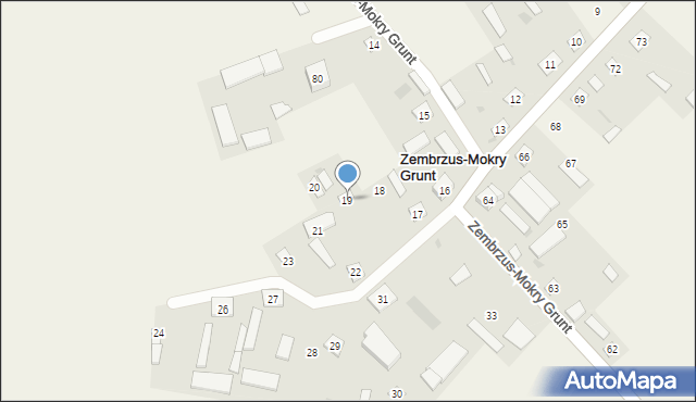 Zembrzus-Mokry Grunt, Zembrzus-Mokry Grunt, 19, mapa Zembrzus-Mokry Grunt