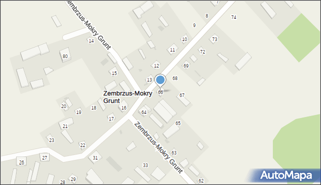 Zembrzus-Mokry Grunt, Zembrzus-Mokry Grunt, 66, mapa Zembrzus-Mokry Grunt