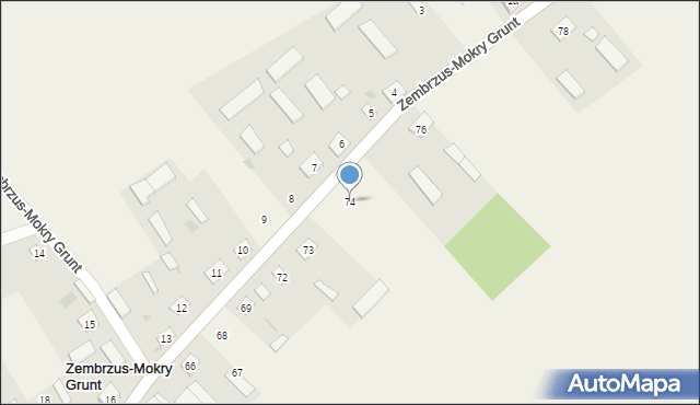 Zembrzus-Mokry Grunt, Zembrzus-Mokry Grunt, 74, mapa Zembrzus-Mokry Grunt