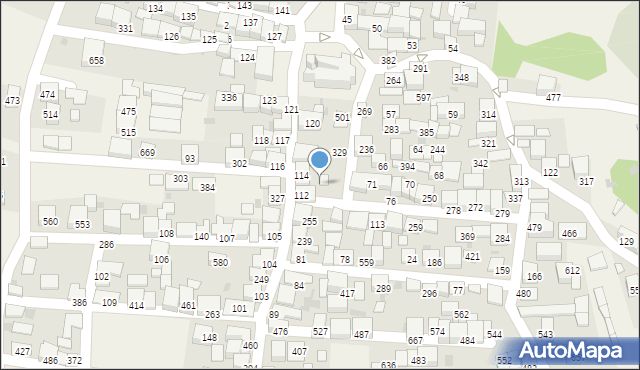 Zembrzyce, Zembrzyce, 112A, mapa Zembrzyce