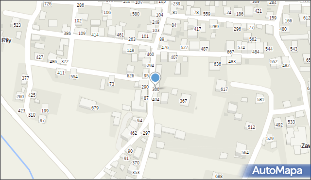 Zembrzyce, Zembrzyce, 300, mapa Zembrzyce