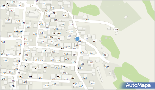 Zembrzyce, Zembrzyce, 337, mapa Zembrzyce