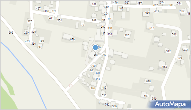 Zembrzyce, Zembrzyce, 462a, mapa Zembrzyce