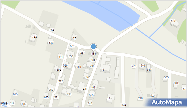 Zembrzyce, Zembrzyce, 488, mapa Zembrzyce