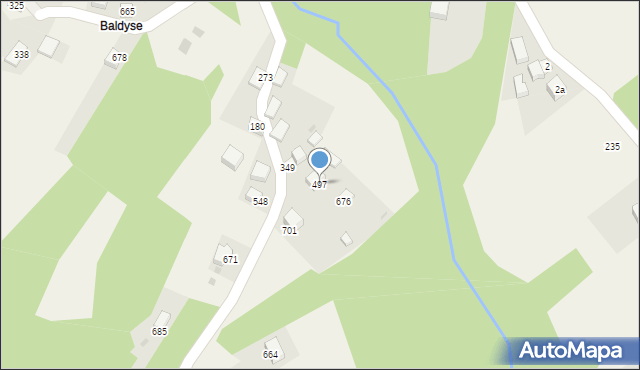 Zembrzyce, Zembrzyce, 497, mapa Zembrzyce