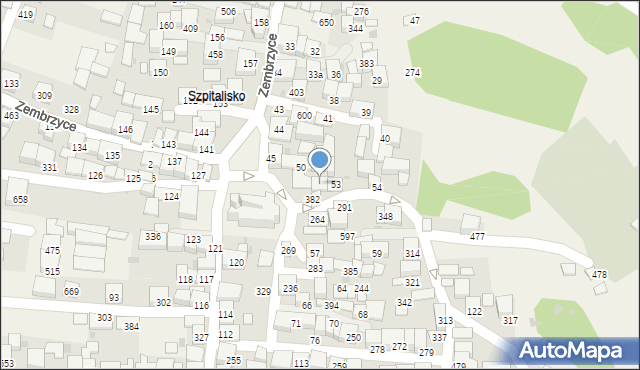 Zembrzyce, Zembrzyce, 52, mapa Zembrzyce