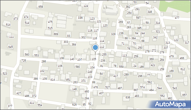 Zembrzyce, Zembrzyce, 538, mapa Zembrzyce