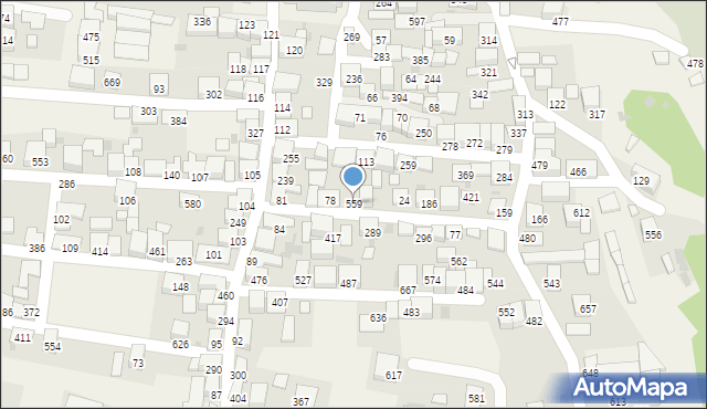 Zembrzyce, Zembrzyce, 559, mapa Zembrzyce