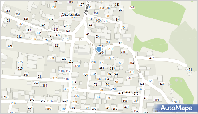 Zembrzyce, Zembrzyce, 56, mapa Zembrzyce