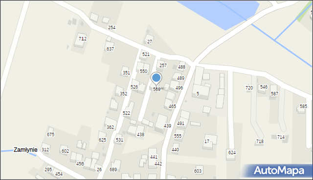 Zembrzyce, Zembrzyce, 569, mapa Zembrzyce