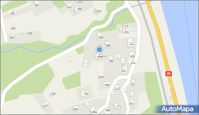 Zembrzyce, Zembrzyce, 575, mapa Zembrzyce