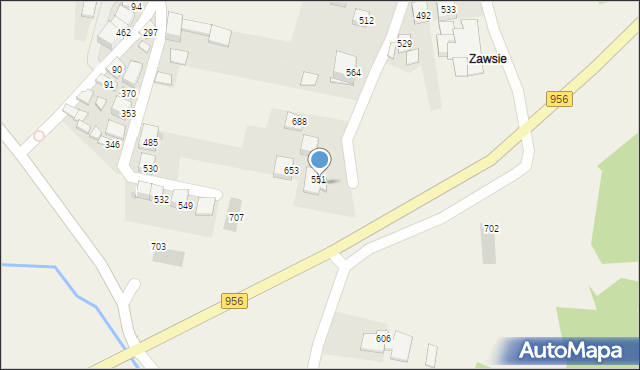 Zembrzyce, Zembrzyce, 682, mapa Zembrzyce