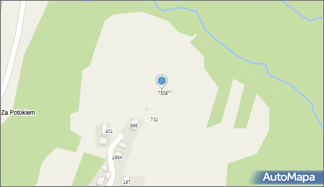 Zembrzyce, Zembrzyce, 732a, mapa Zembrzyce