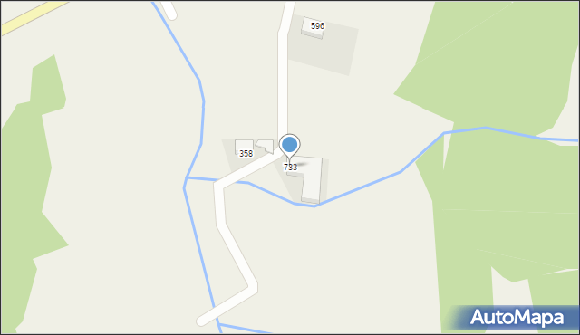 Zembrzyce, Zembrzyce, 733, mapa Zembrzyce