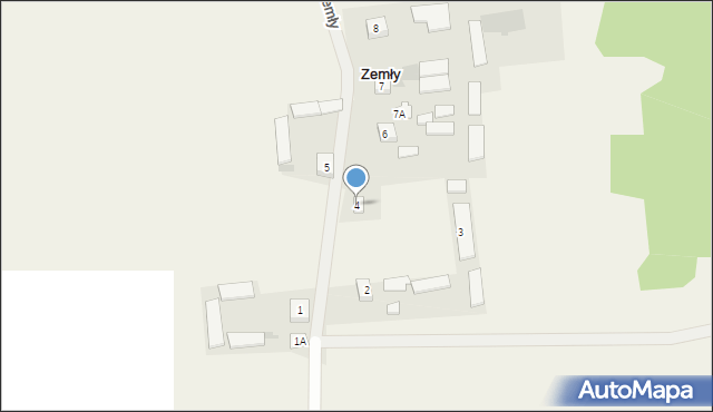 Zemły, Zemły, 4, mapa Zemły