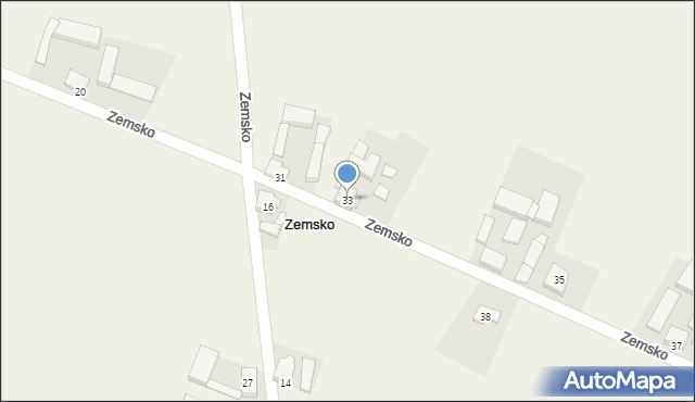 Zemsko, Zemsko, 33, mapa Zemsko