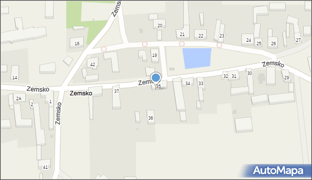 Zemsko, Zemsko, 35a, mapa Zemsko