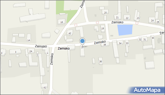 Zemsko, Zemsko, 37, mapa Zemsko