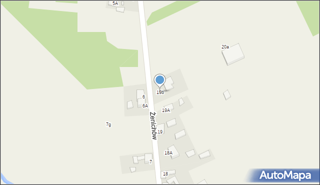 Żenichów, Żenichów, 19b, mapa Żenichów