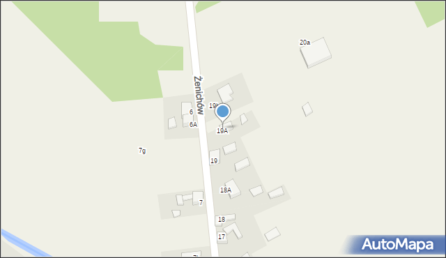 Żenichów, Żenichów, 20, mapa Żenichów