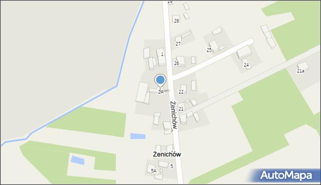 Żenichów, Żenichów, 2A, mapa Żenichów