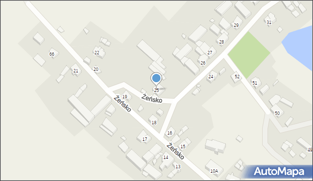 Żeńsko, Żeńsko, 25, mapa Żeńsko