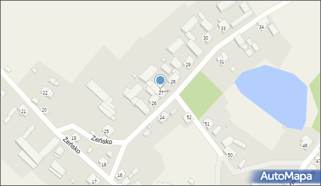 Żeńsko, Żeńsko, 27, mapa Żeńsko