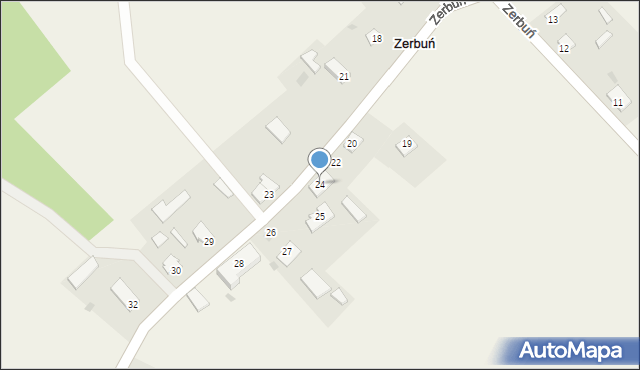 Zerbuń, Zerbuń, 24, mapa Zerbuń