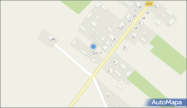 Żerczyce, Żerczyce, 1, mapa Żerczyce