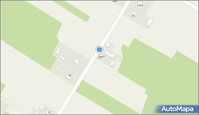 Żerczyce, Żerczyce, 105, mapa Żerczyce