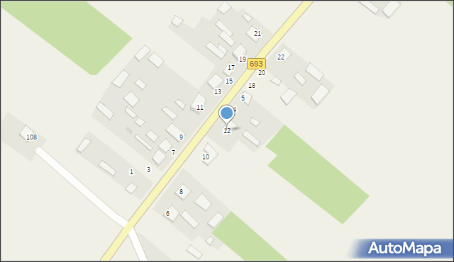 Żerczyce, Żerczyce, 12, mapa Żerczyce