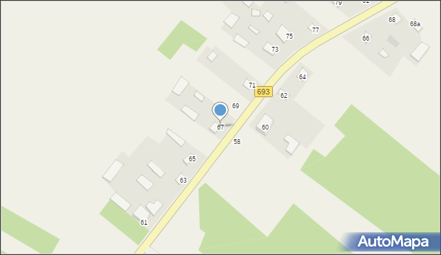 Żerczyce, Żerczyce, 67, mapa Żerczyce