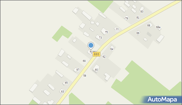 Żerczyce, Żerczyce, 71, mapa Żerczyce