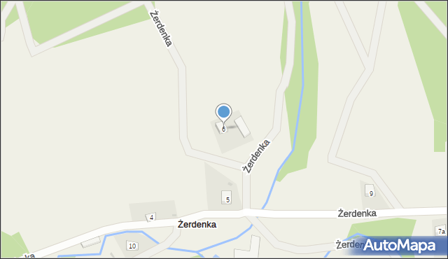 Żerdenka, Żerdenka, 6, mapa Żerdenka