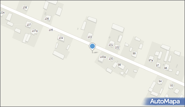 Żerdź, Żerdź, 104a, mapa Żerdź