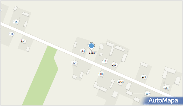 Żerdź, Żerdź, 111a, mapa Żerdź