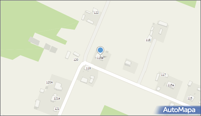 Żerdź, Żerdź, 119a, mapa Żerdź