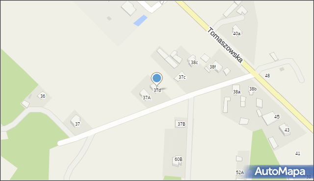 Żerdź, Żerdź, 37d, mapa Żerdź