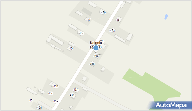 Żerdź, Żerdź, 46a, mapa Żerdź