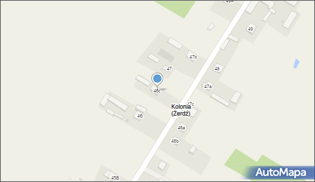 Żerdź, Żerdź, 46c, mapa Żerdź