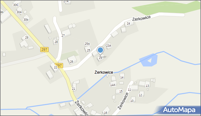 Żerkowice, Żerkowice, 23, mapa Żerkowice