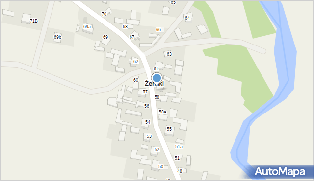 Żerniki, Żerniki, 59, mapa Żerniki
