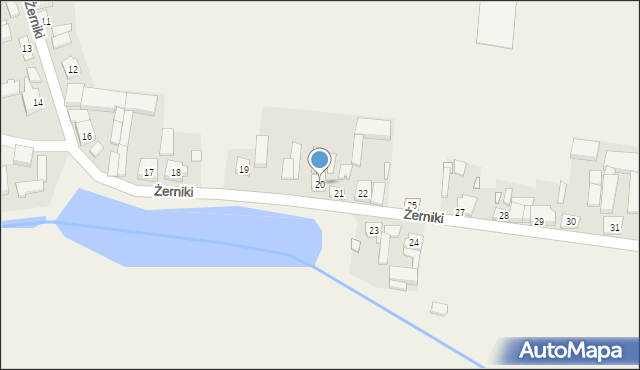 Żerniki, Żerniki, 20, mapa Żerniki