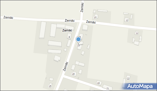 Żerniki, Żerniki, 13, mapa Żerniki